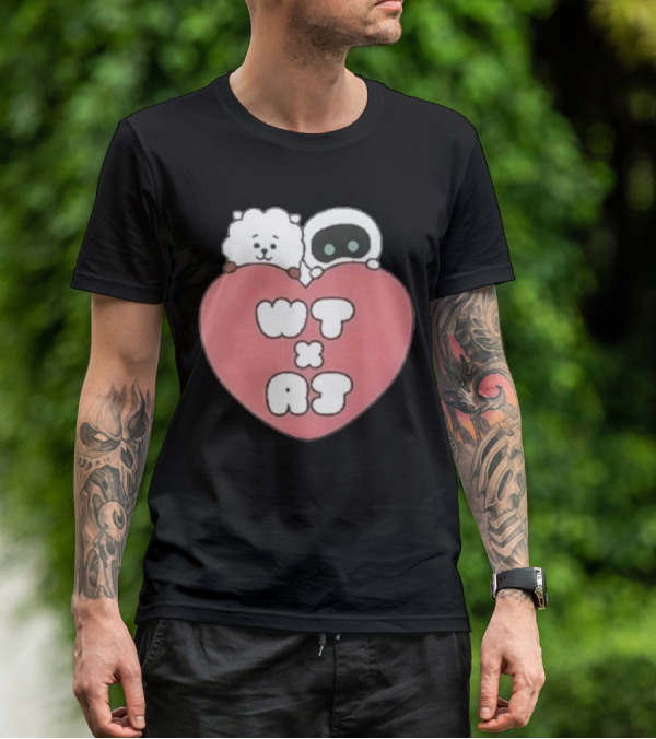 WT X RJ Heart Cute Collaboration T-Shirt