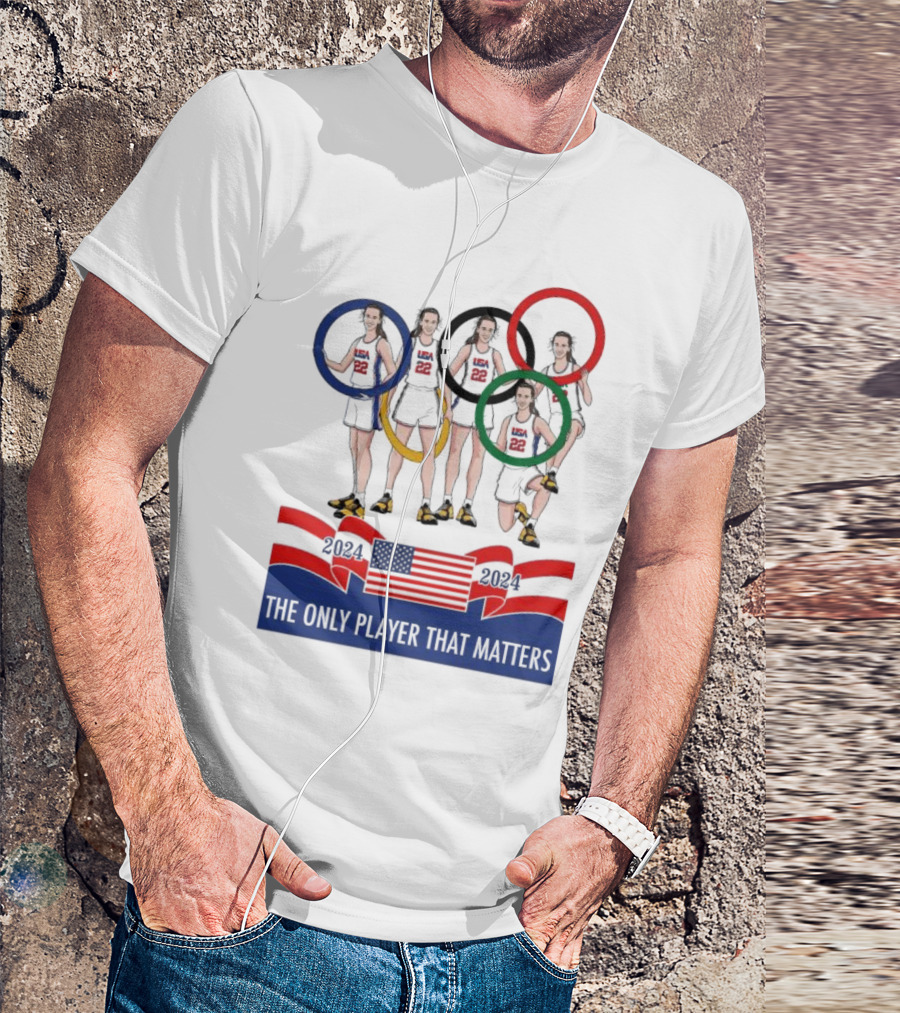 The Only Player That Matters 2024 USA Olympics Team Circle Runners T-Shirt