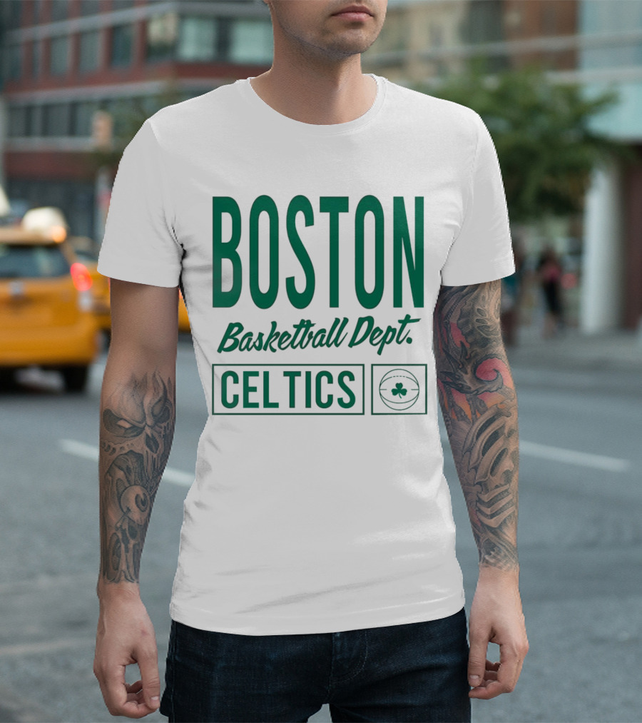 Boston Celtics Basketball Dept Celtics Shamrock T-Shirt