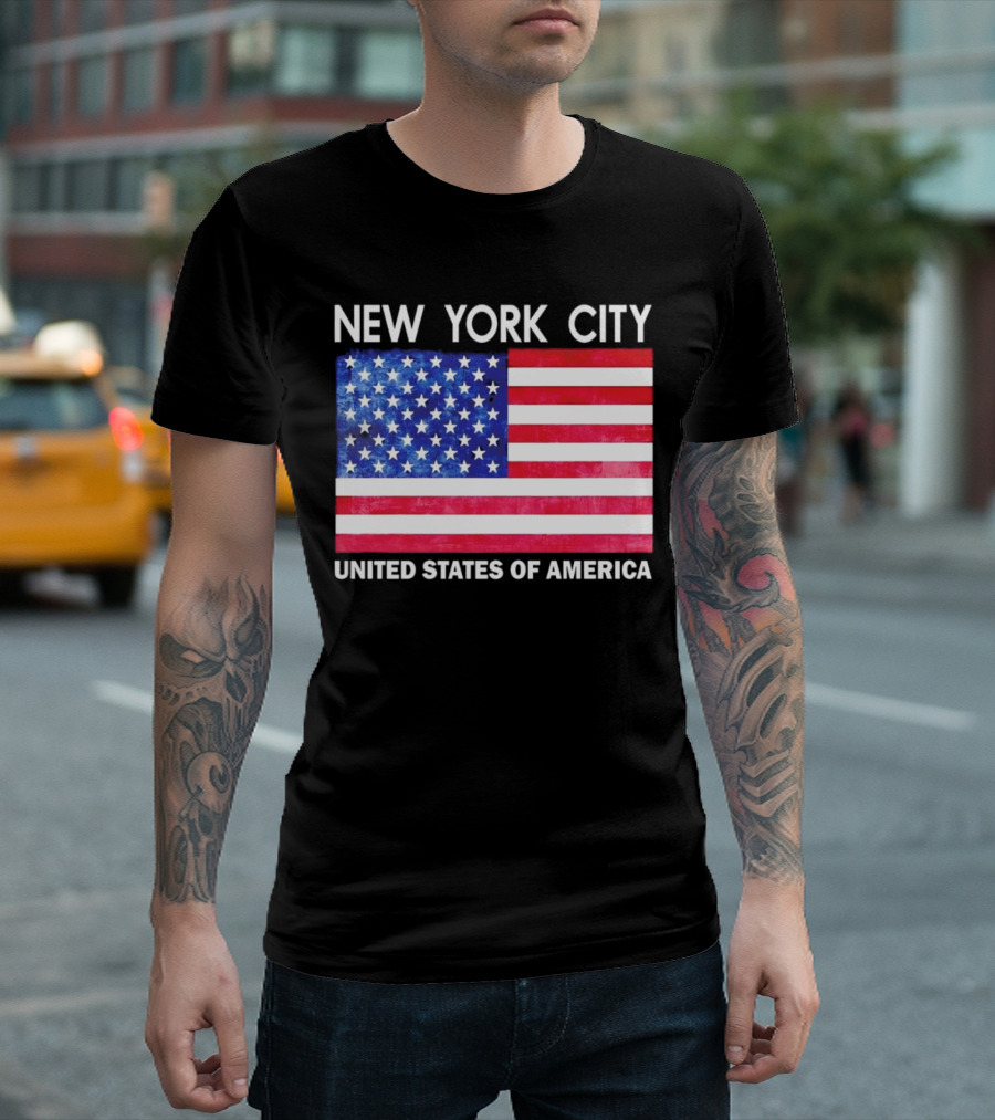 NEW YORK CITY UNITED STATES OF AMERICA FLAG T-Shirt