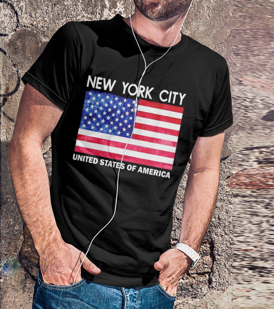 NEW YORK CITY UNITED STATES OF AMERICA FLAG T-Shirt
