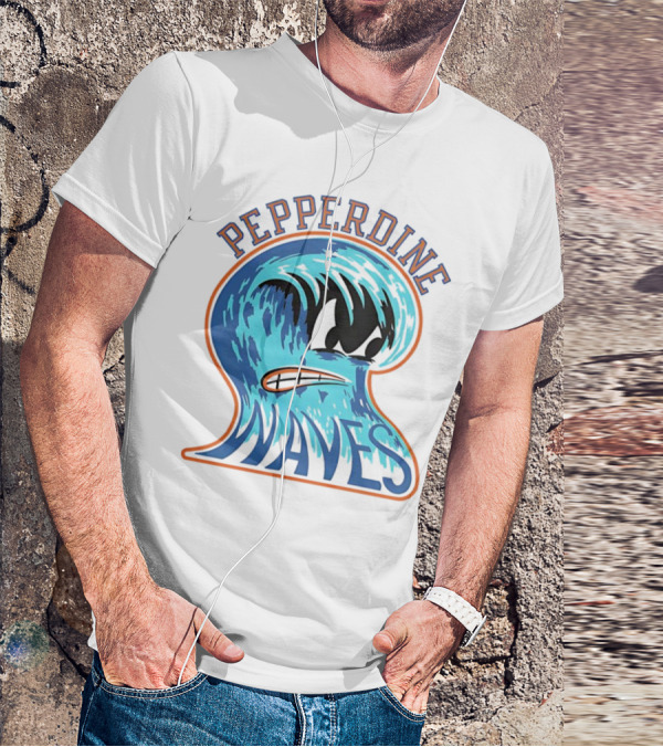 Pepperdine Waves Vintage Angry Wave T-Shirt