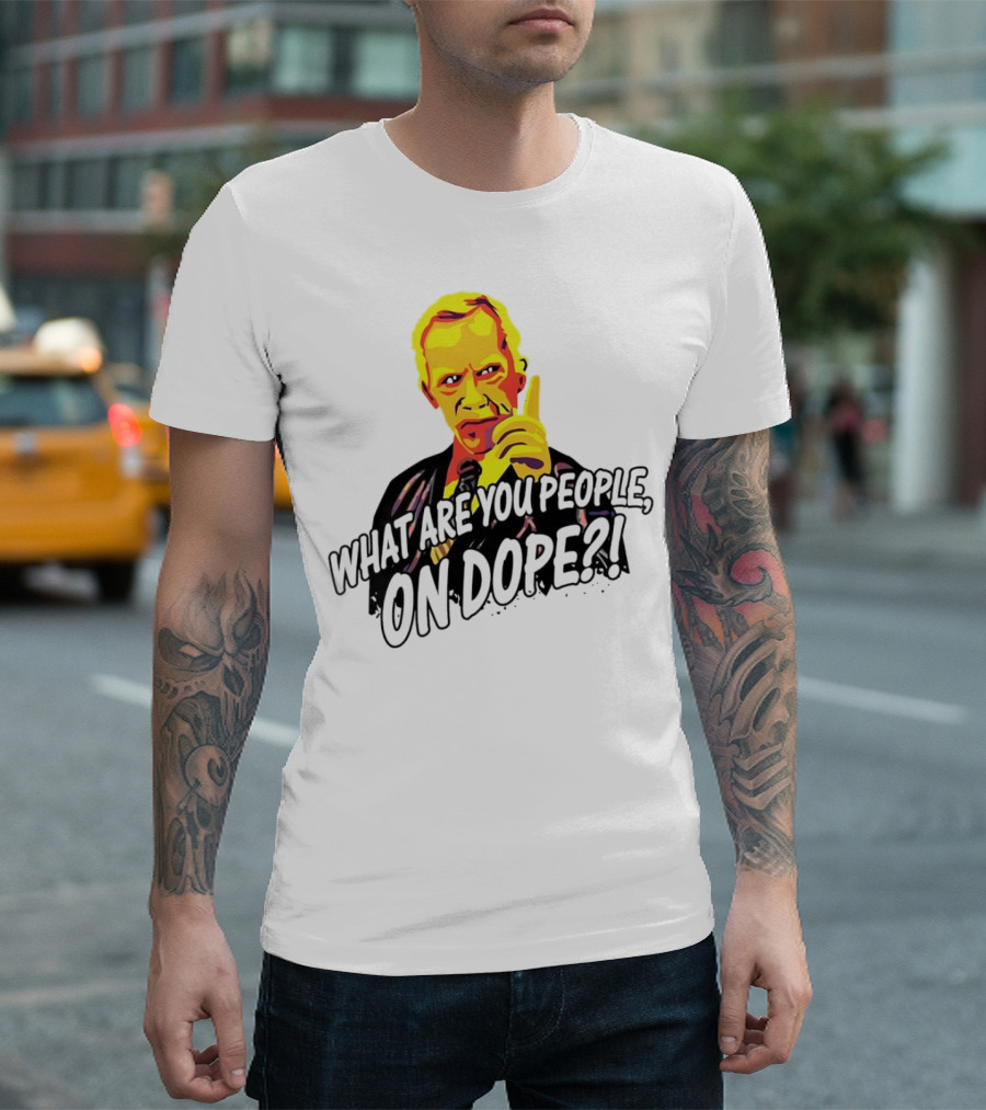What Are You People On Dope Bold Pop Art Style Mr Hand T-Shirt