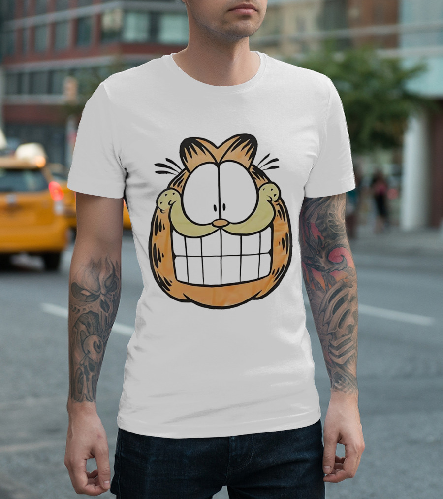 Garfield Big Face Classic Retro Comic Cat T-Shirt