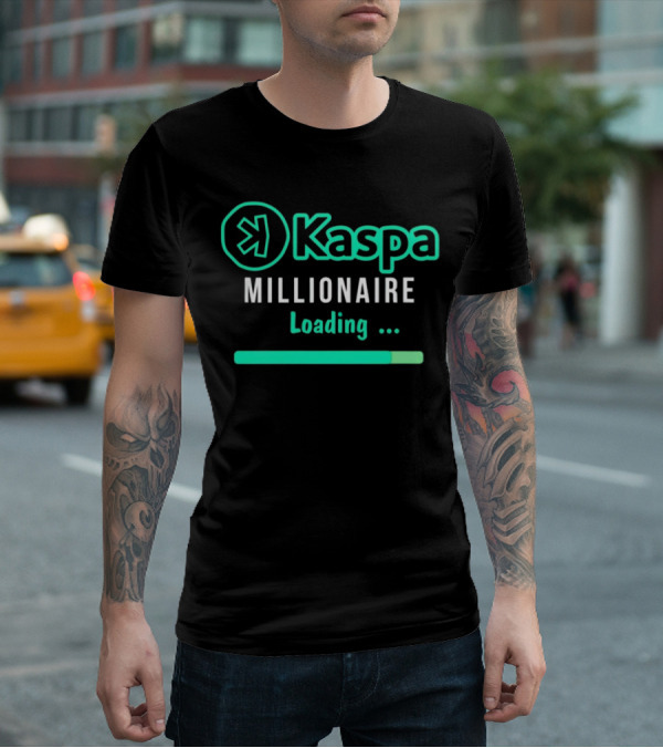 Kaspa Millionaire Loading Icon With Progress Bar T-Shirt