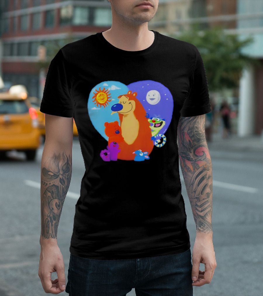 Bear in the Big Blue House Muppet History with Sun and Moon Characters T-Shirt