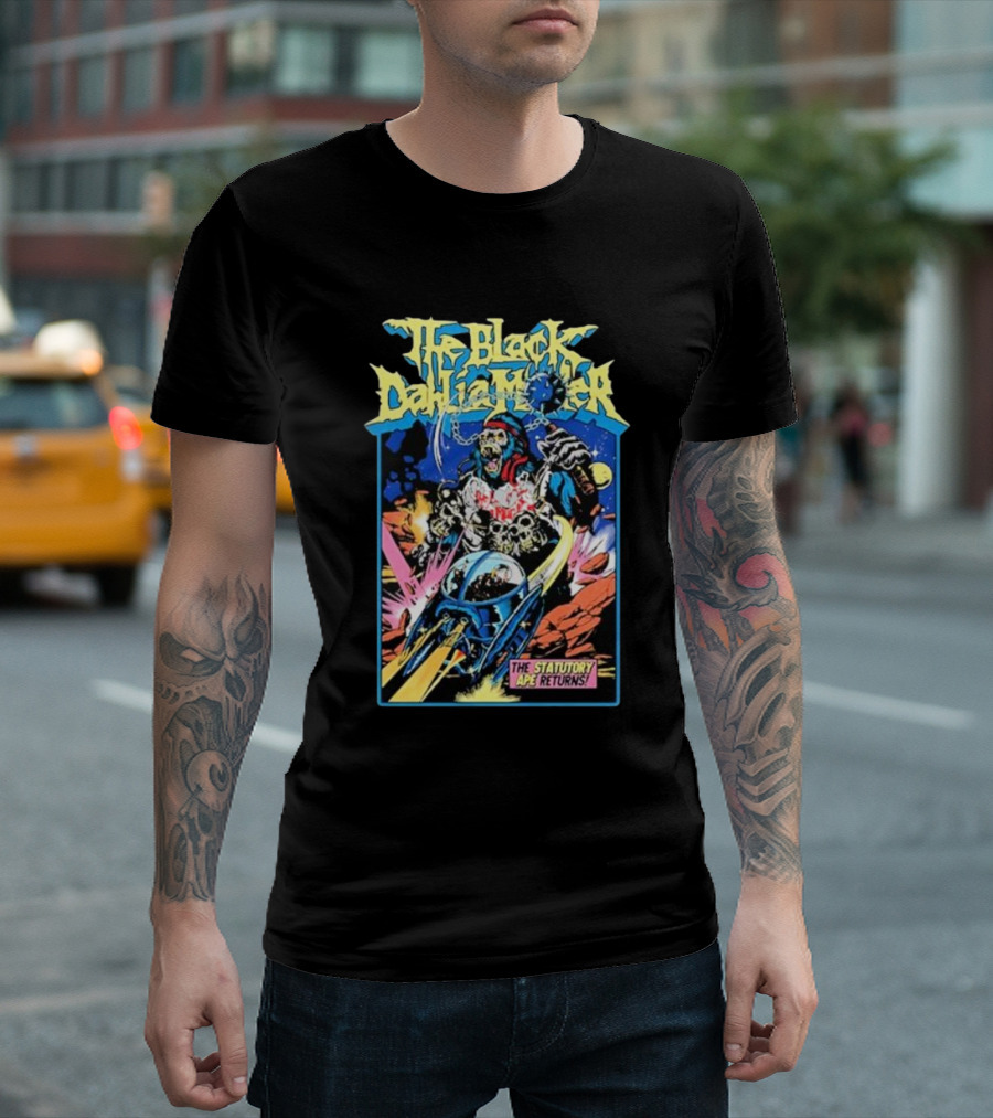 The Black Dahlia Murder The Statutory Ape Returns Explosive Comic Style Scene T-Shirt