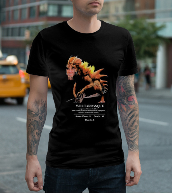 The Charismatic Voice Gorgonzilla Minutaursty Tarrasque Willtarrasque Armor Claws Attack ThroRk T-Shirt