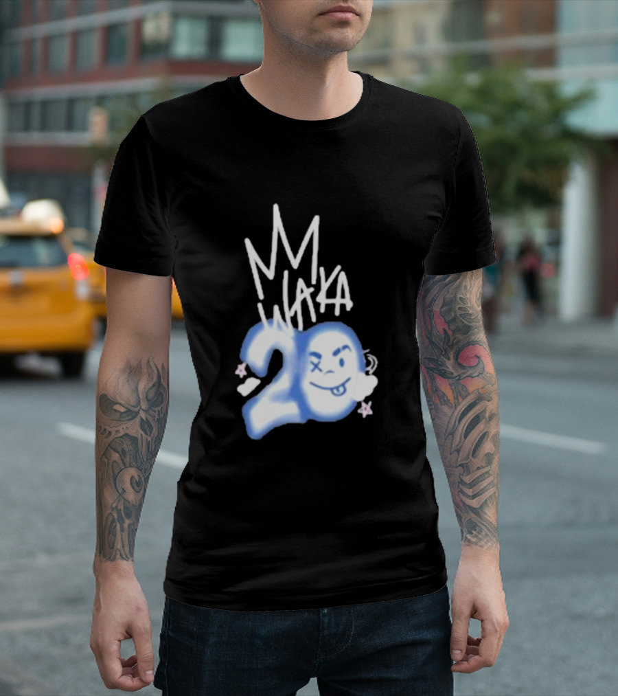 Waka Crew Waka 20 Birthday Bundle MM Style Cloud Star Emoji T-Shirt