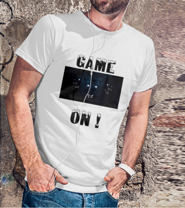 Wolvesden Game On Fierce Trio Wolf Face T-Shirt