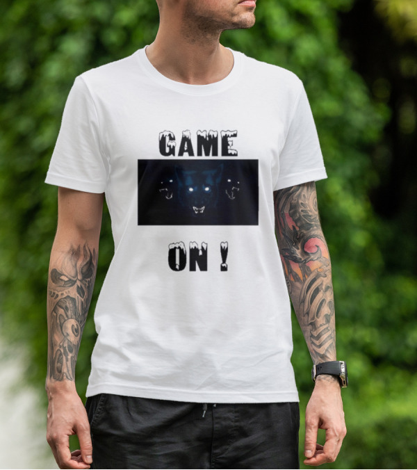 Wolvesden Game On Fierce Trio Wolf Face T-Shirt