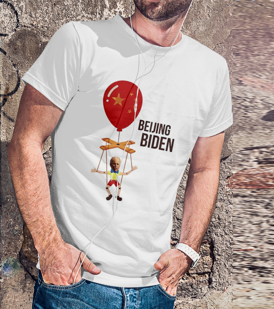 Beijing Biden Puppet Cartoon Balloon Stars T-Shirt