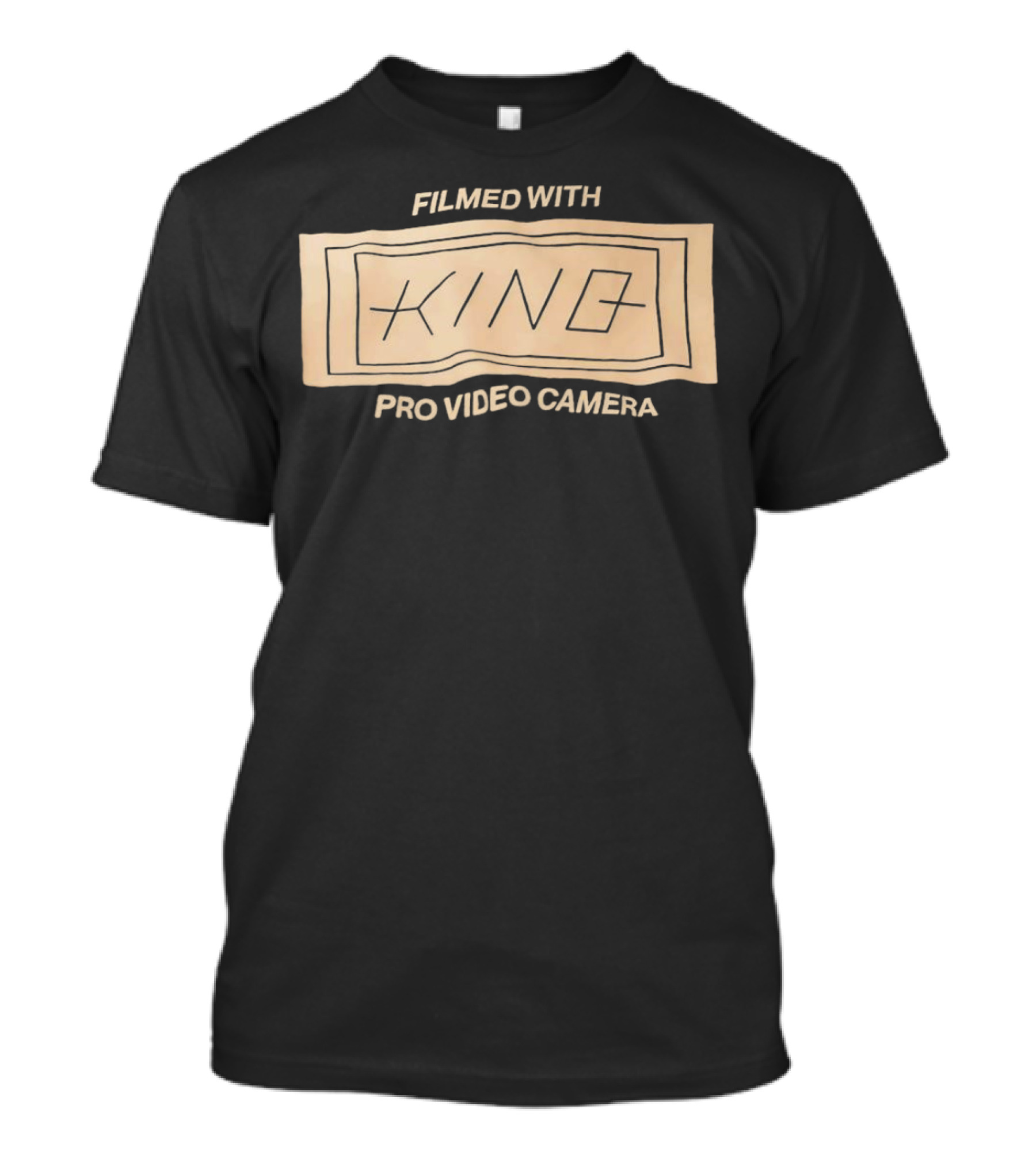 FILMED WITH KING PRO VIDEO CAMERA VINTAGE STYLE RECTANGLE T-Shirt