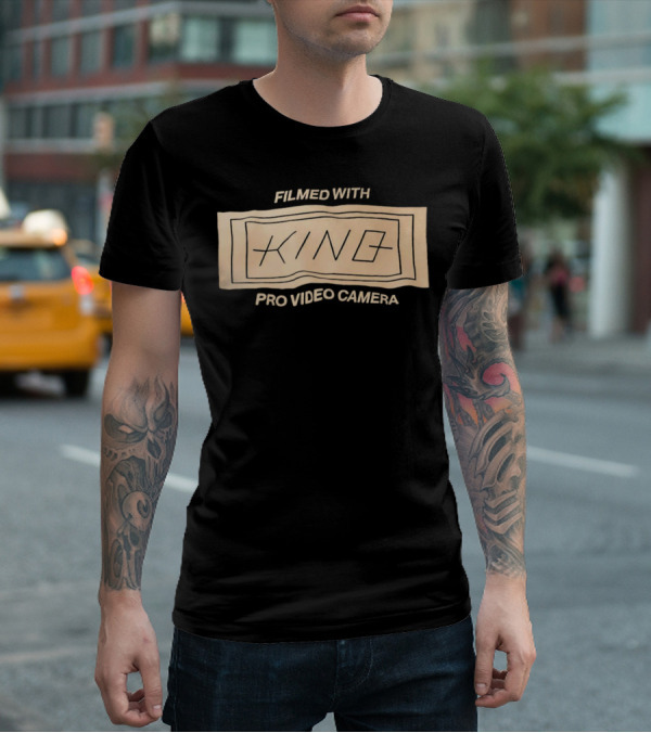 FILMED WITH KING PRO VIDEO CAMERA VINTAGE STYLE RECTANGLE T-Shirt