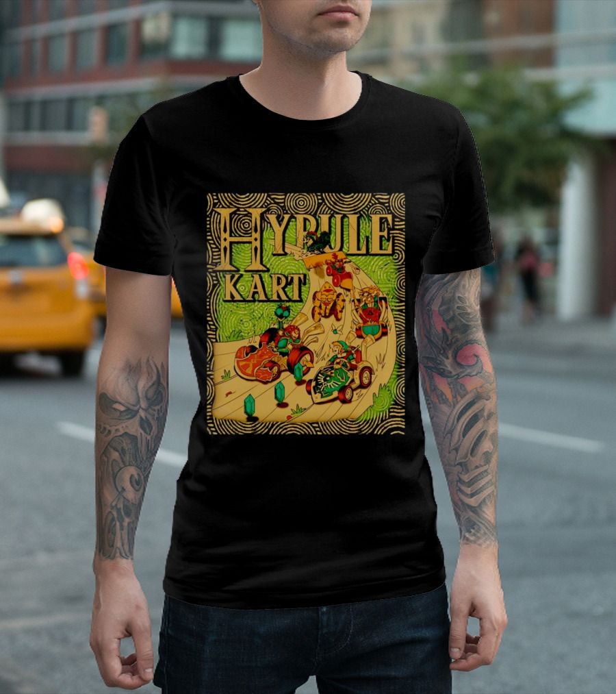 Hyrule Kart Mario Kart The Legend of Zelda Track Adventure T-Shirt