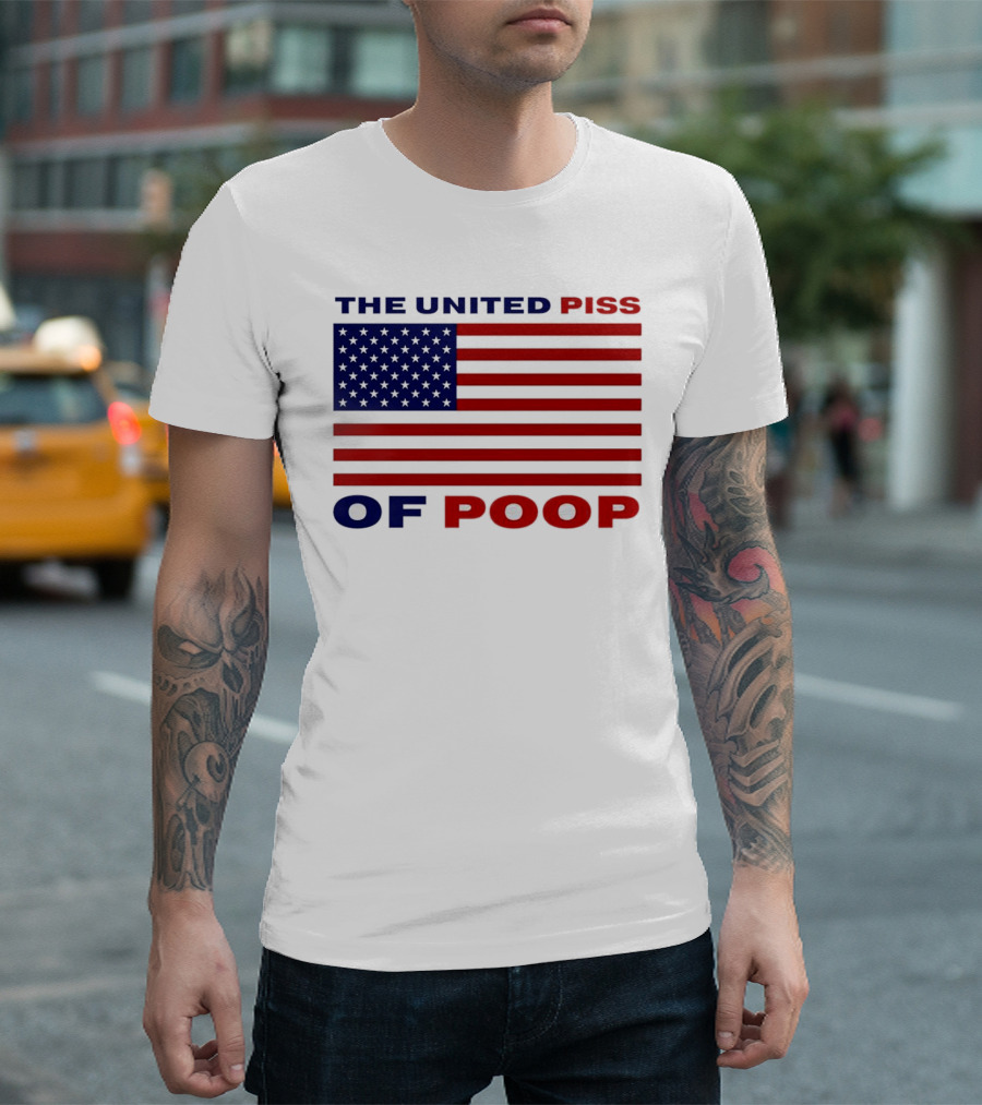 The United Piss of Poop America Flag T-Shirt