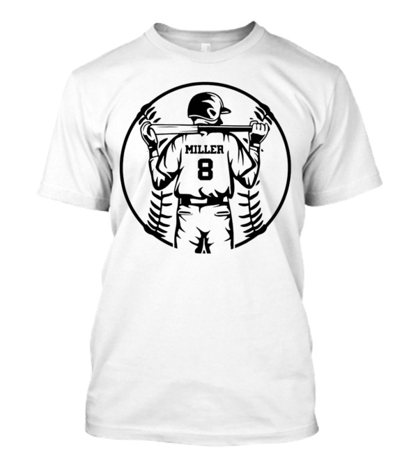 Miller 8 Baseball Player Jersey T-Shirt
