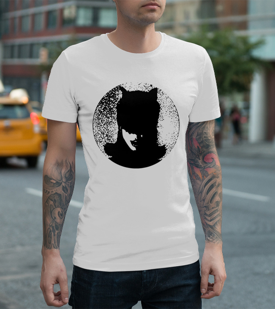 Batwoman The Boy is Mine Dark Silhouette Circle T-Shirt