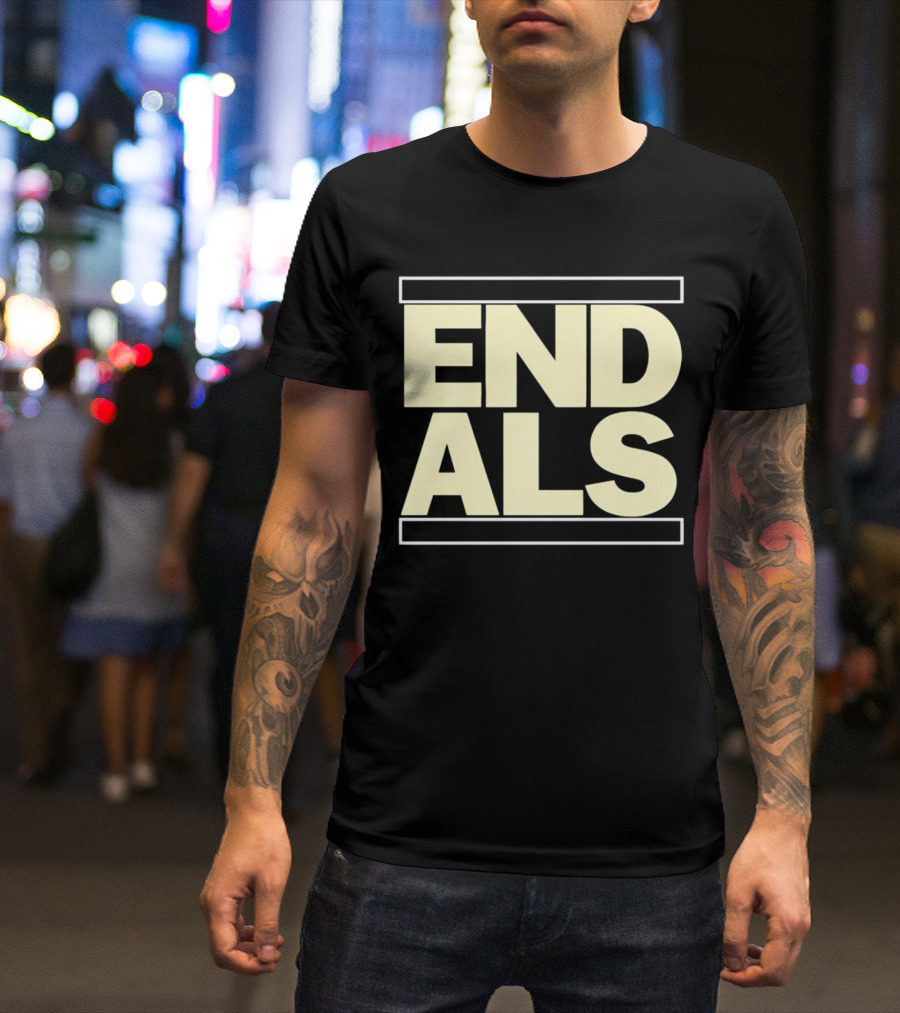END ALS Torey Lovullo Wearing Awareness Campaign T-Shirt