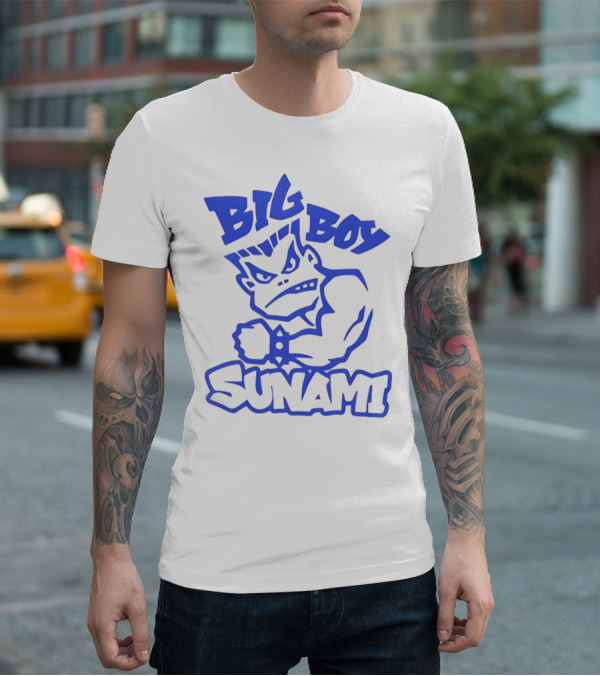 Big Boy Sunami Punching Character T-Shirt