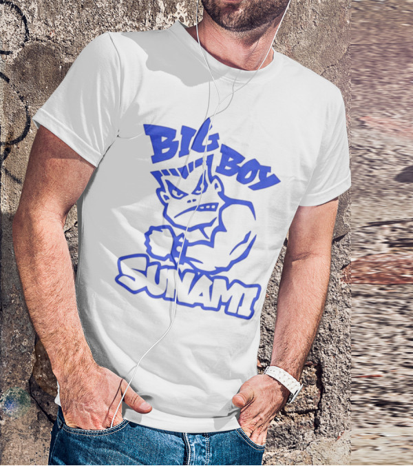 Big Boy Sunami Punching Character T-Shirt