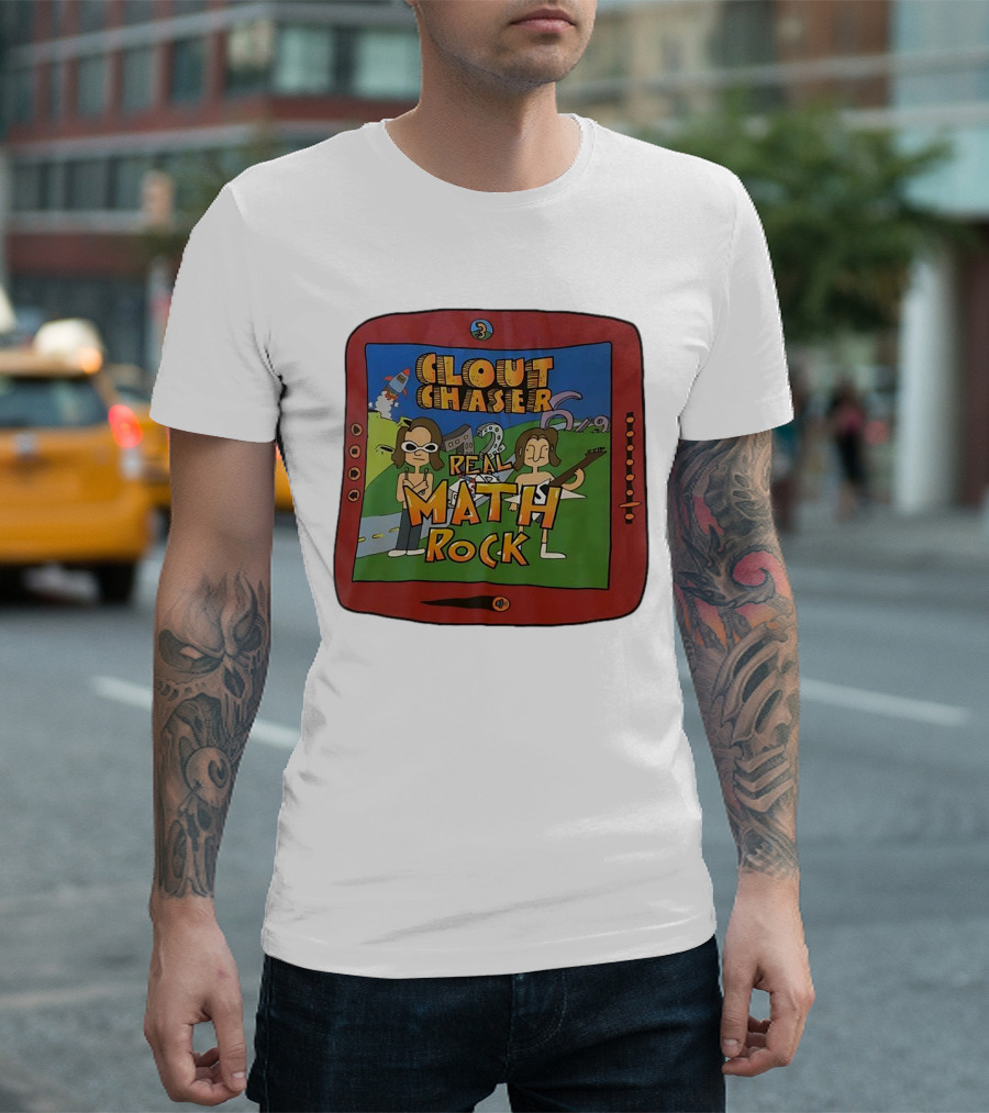Clout Chaser Real Math Rock Cartoon TV Style Adventure T-Shirt