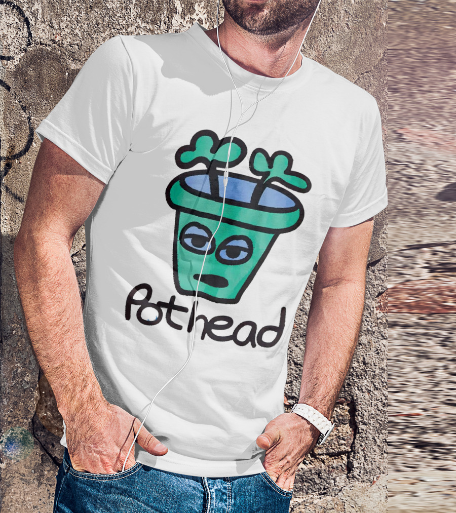 For The Homies Pothead Plant Cartoon T-Shirt