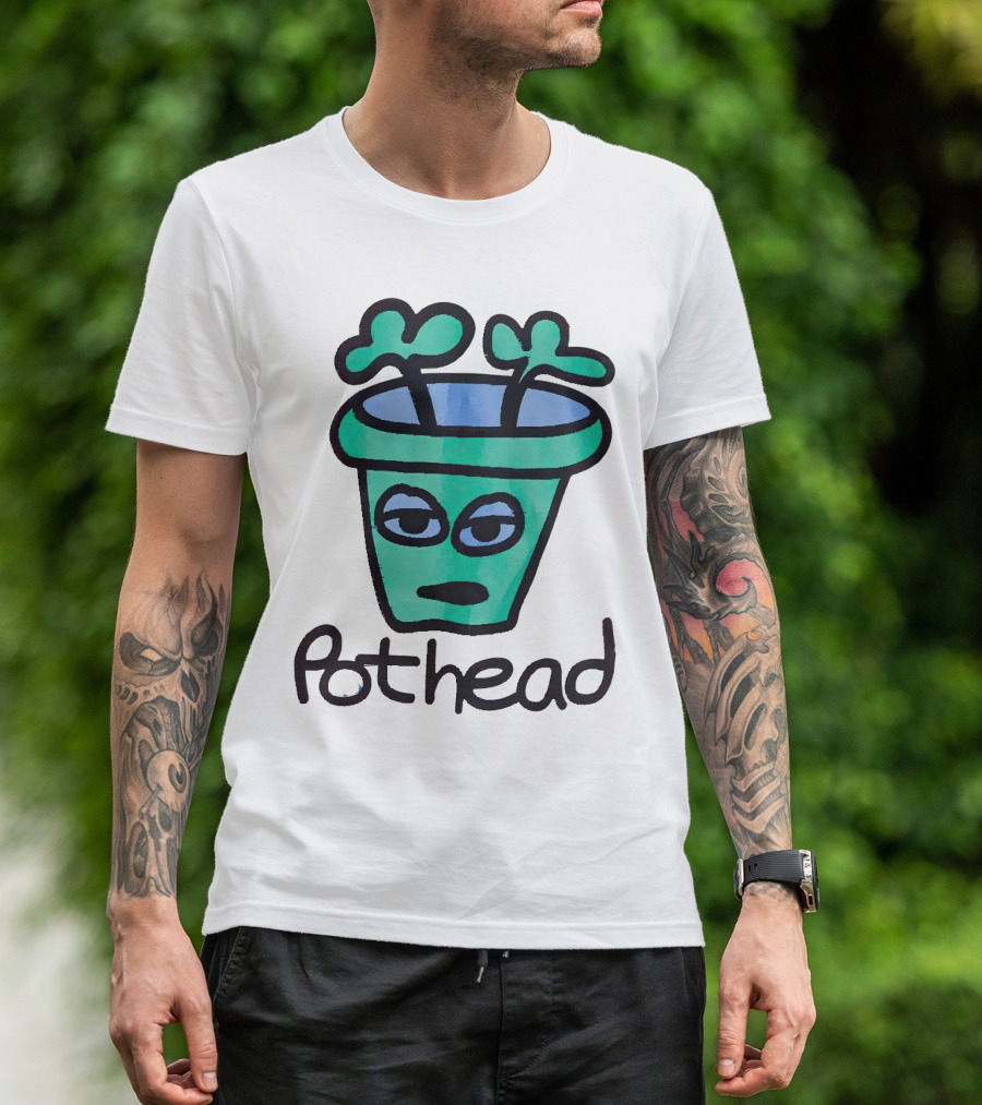 For The Homies Pothead Plant Cartoon T-Shirt