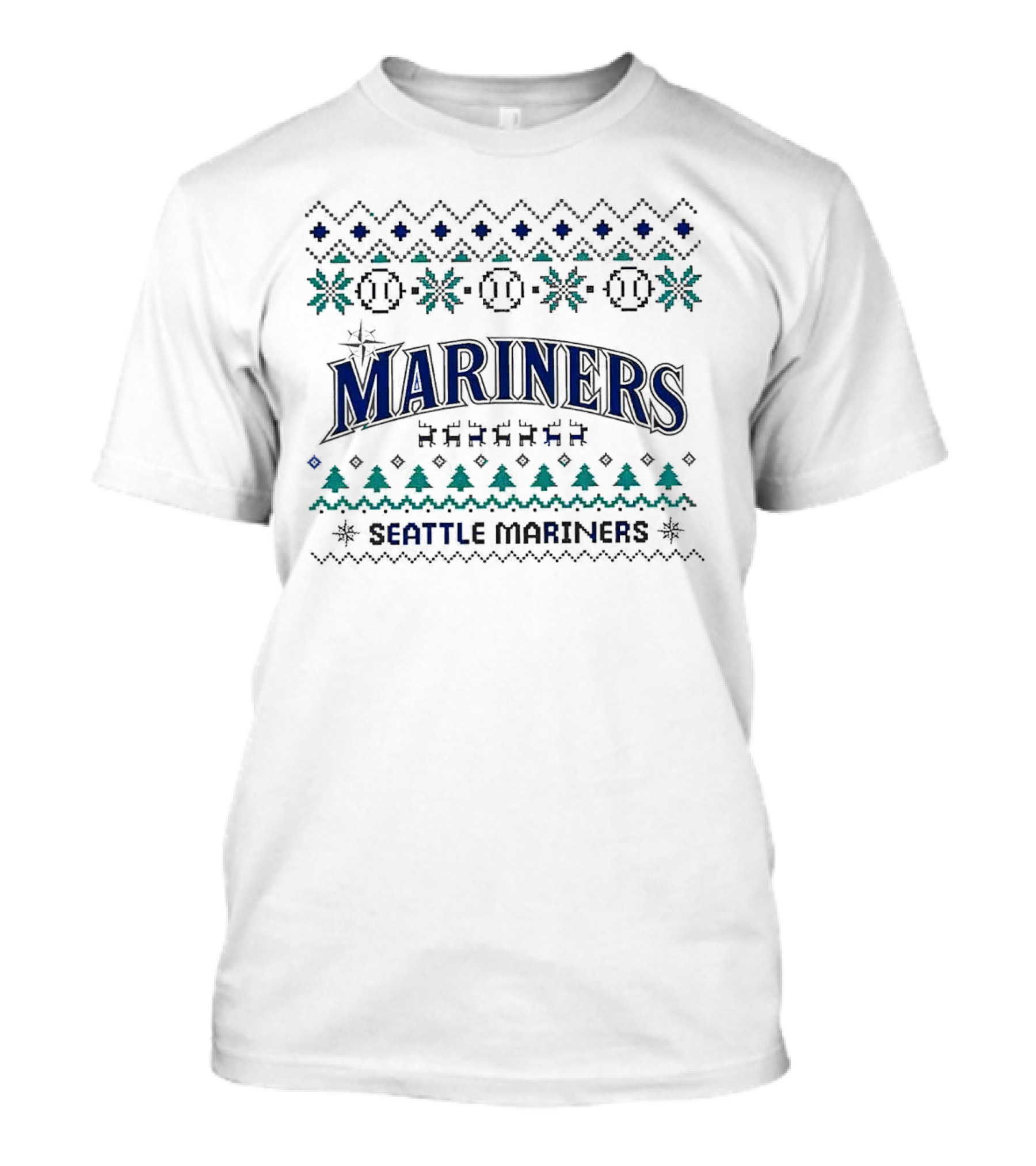 Seattle Mariners Christmas In July 2024 Festive Baseball Holiday T-Shirt