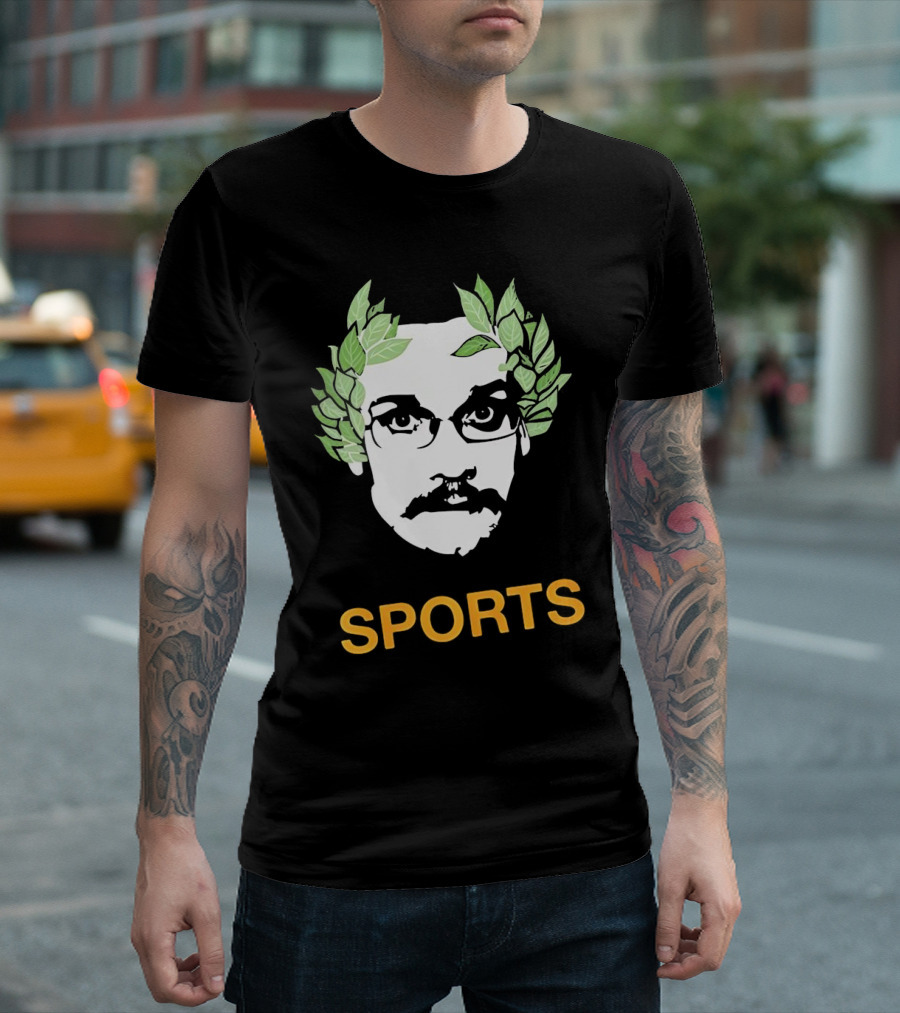 Olympic John Laurel Wreath Face Sports T-Shirt