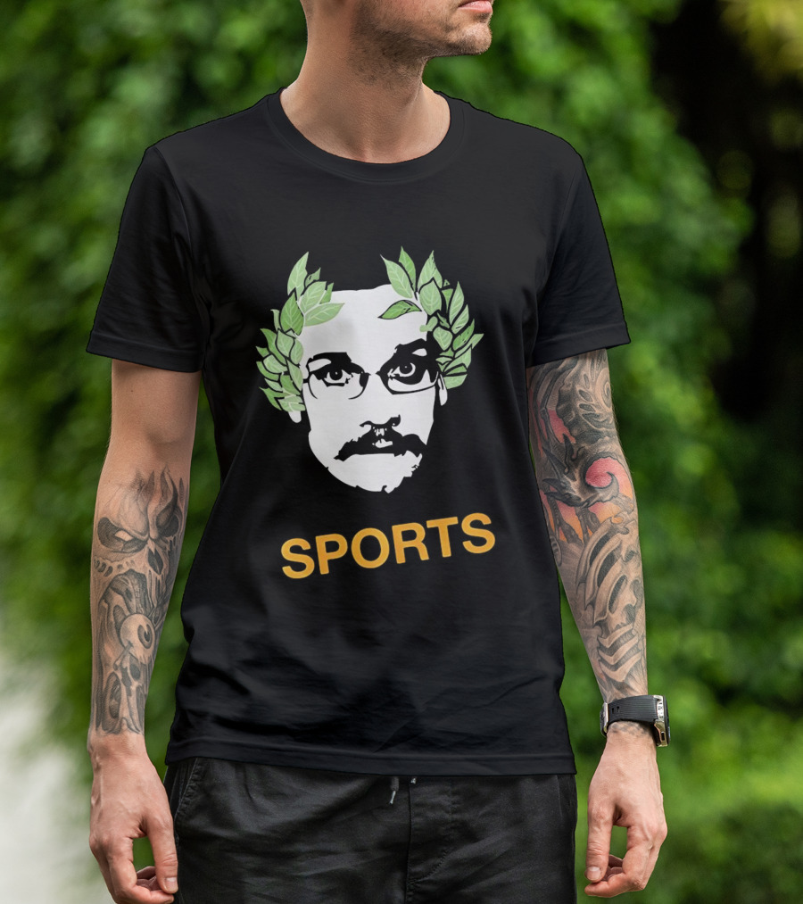 Olympic John Laurel Wreath Face Sports T-Shirt