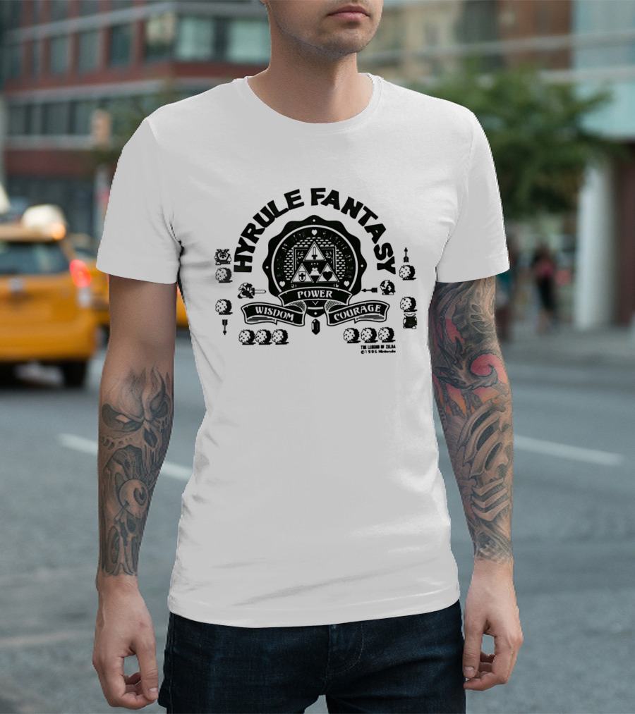 Hyrule Fantasy The Legend of Zelda Wisdom Power Courage T-Shirt