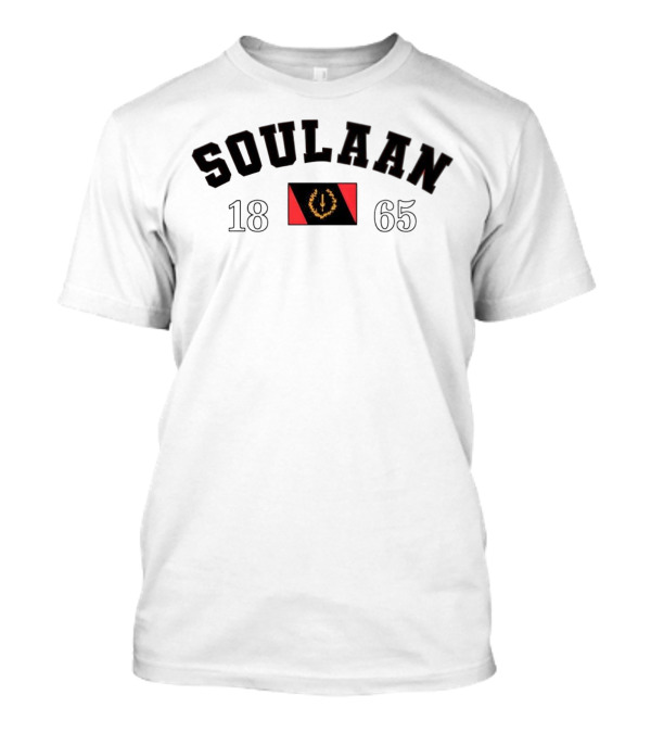 Soulaan 1865 Emblem With Heritage Flag T-Shirt