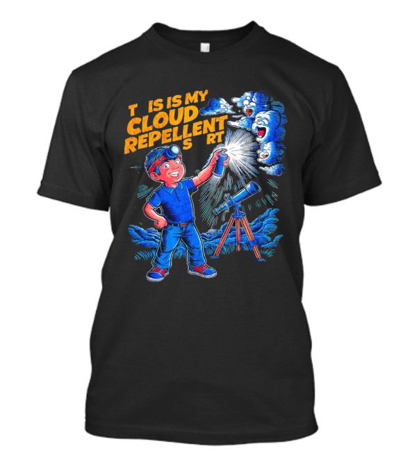 Funny Stargazing With Cloud Repellent Spray And Telescope T-Shirt