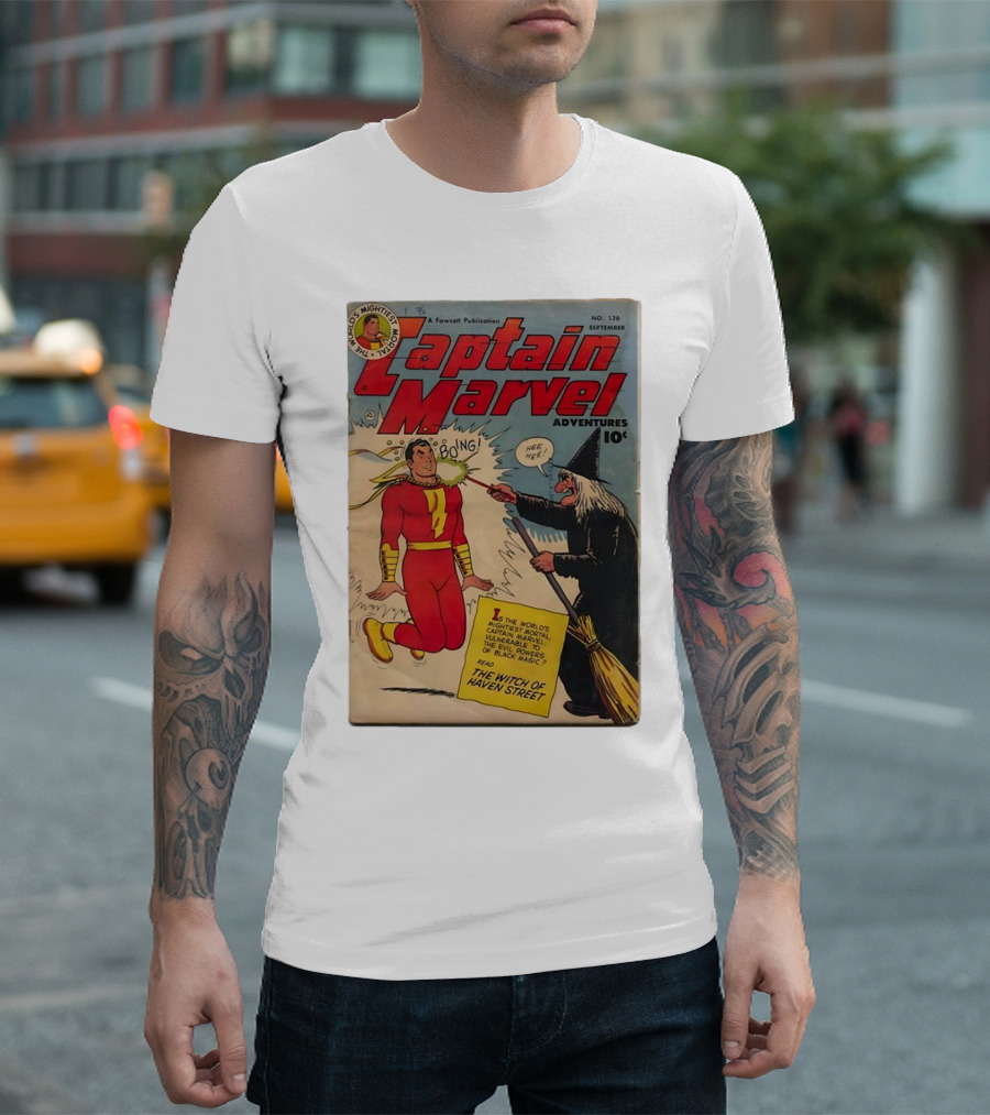 The World's Mightiest Mortal Captain Marvel Adventures No. 136 September The Witch of Haven Street T-Shirt