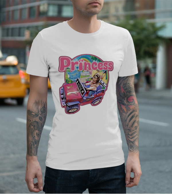 Princess Rainbow Fantasy Adventure Kids Jeep T-Shirt