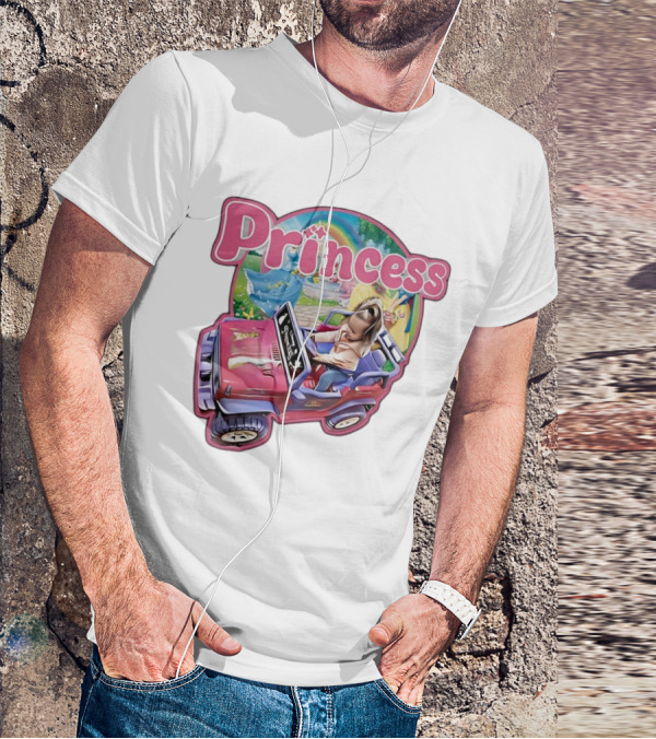Princess Rainbow Fantasy Adventure Kids Jeep T-Shirt