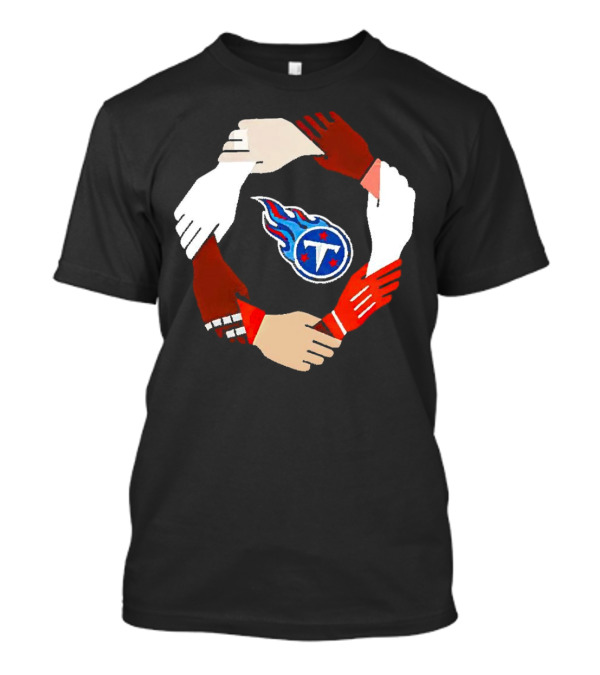 Tennessee Titans Unity Logo Hands Circle T-Shirt