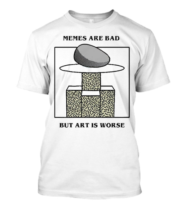 Memes Are Bad But Art Is Worse Abstract Geometric Pattern Hat T-Shirt