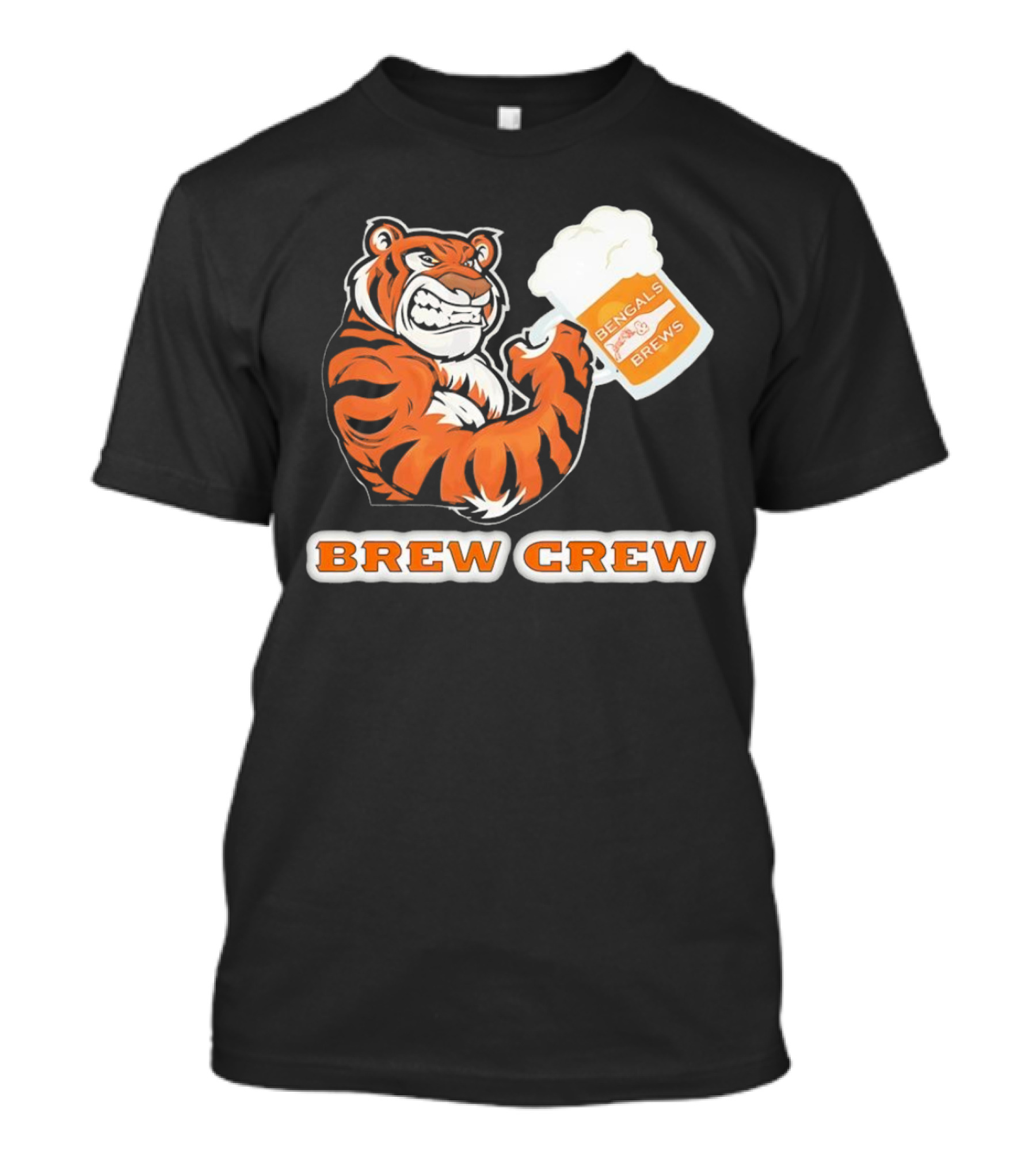 Bengals Brews Brew Crew Tiger Beer Mug T-Shirt