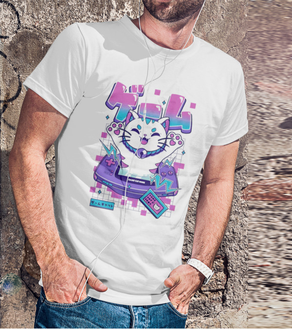Game Cat Advance Yuri Santos Pereira ゲームキャット T-Shirt