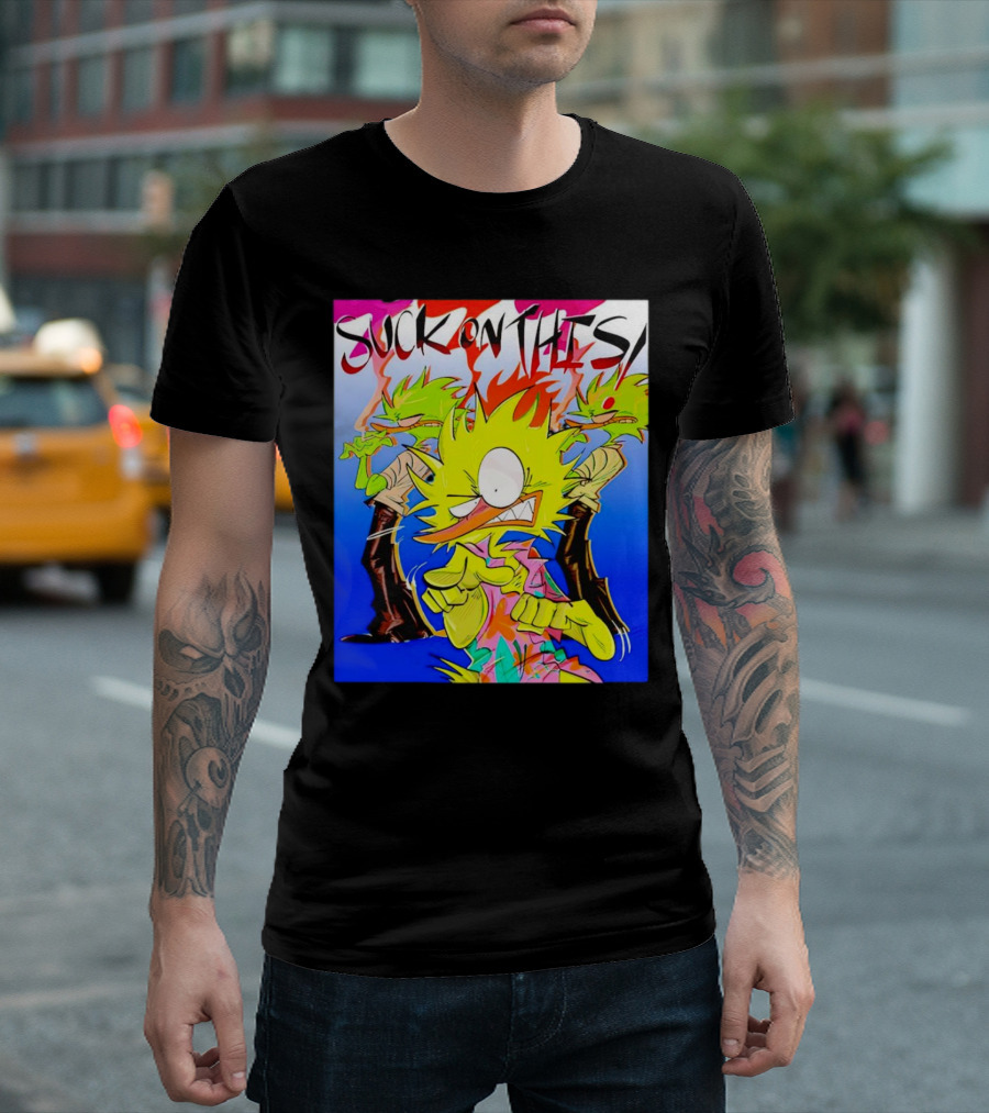 Suck on This Rugrats Reptar and Chuckie Cartoon T-Shirt