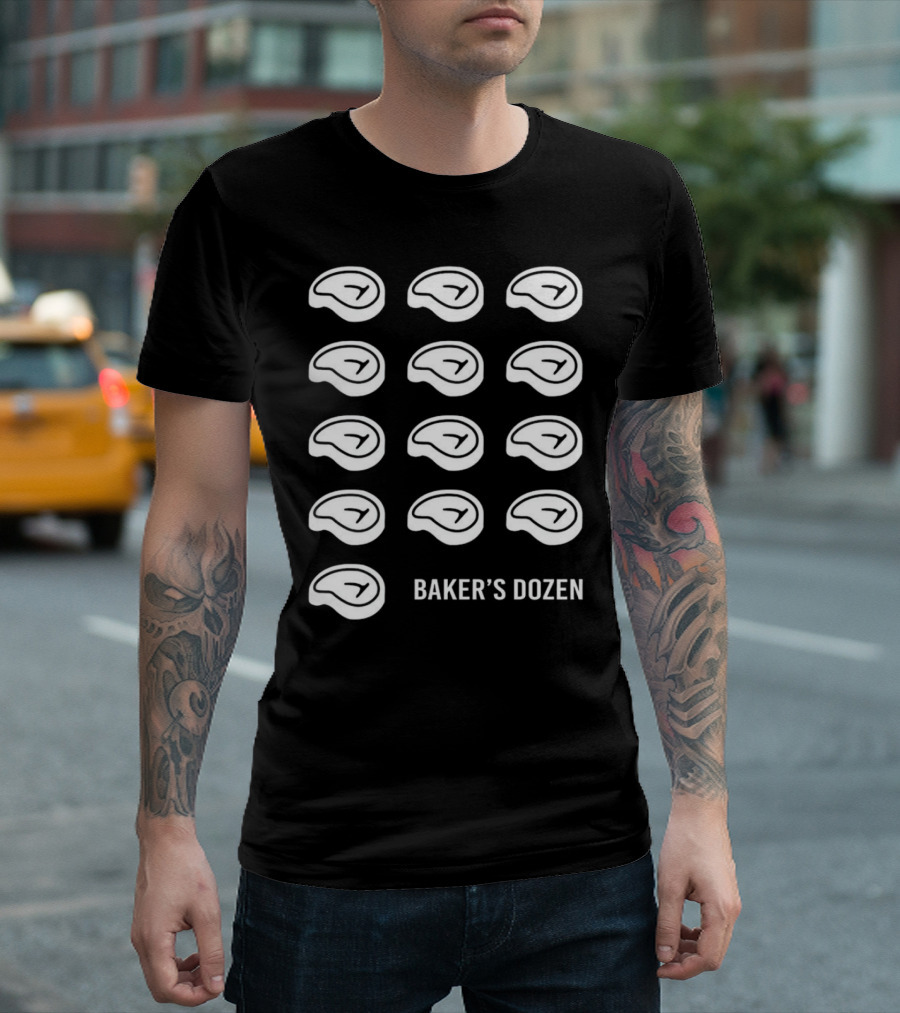 Baker’s Dozen Steak Illustration Dr Shawn Baker T-Shirt