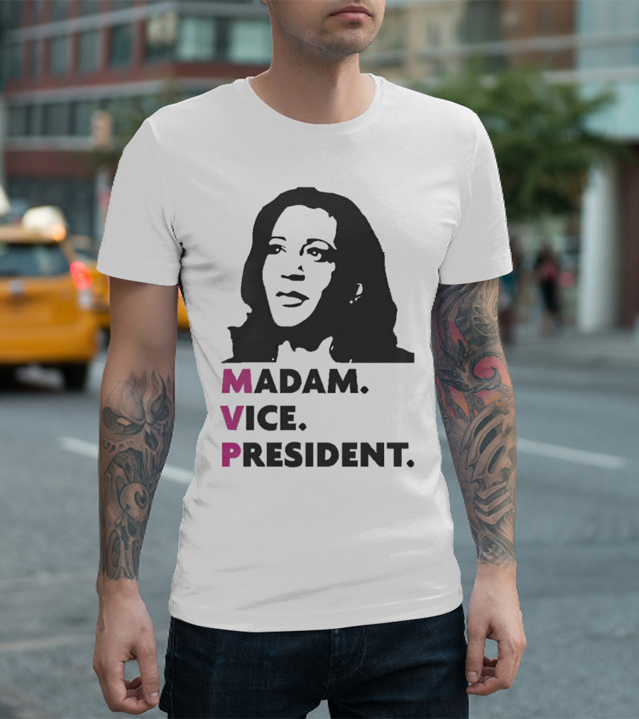 MVP Madam Vice President Kamala Harris Black T-Shirt