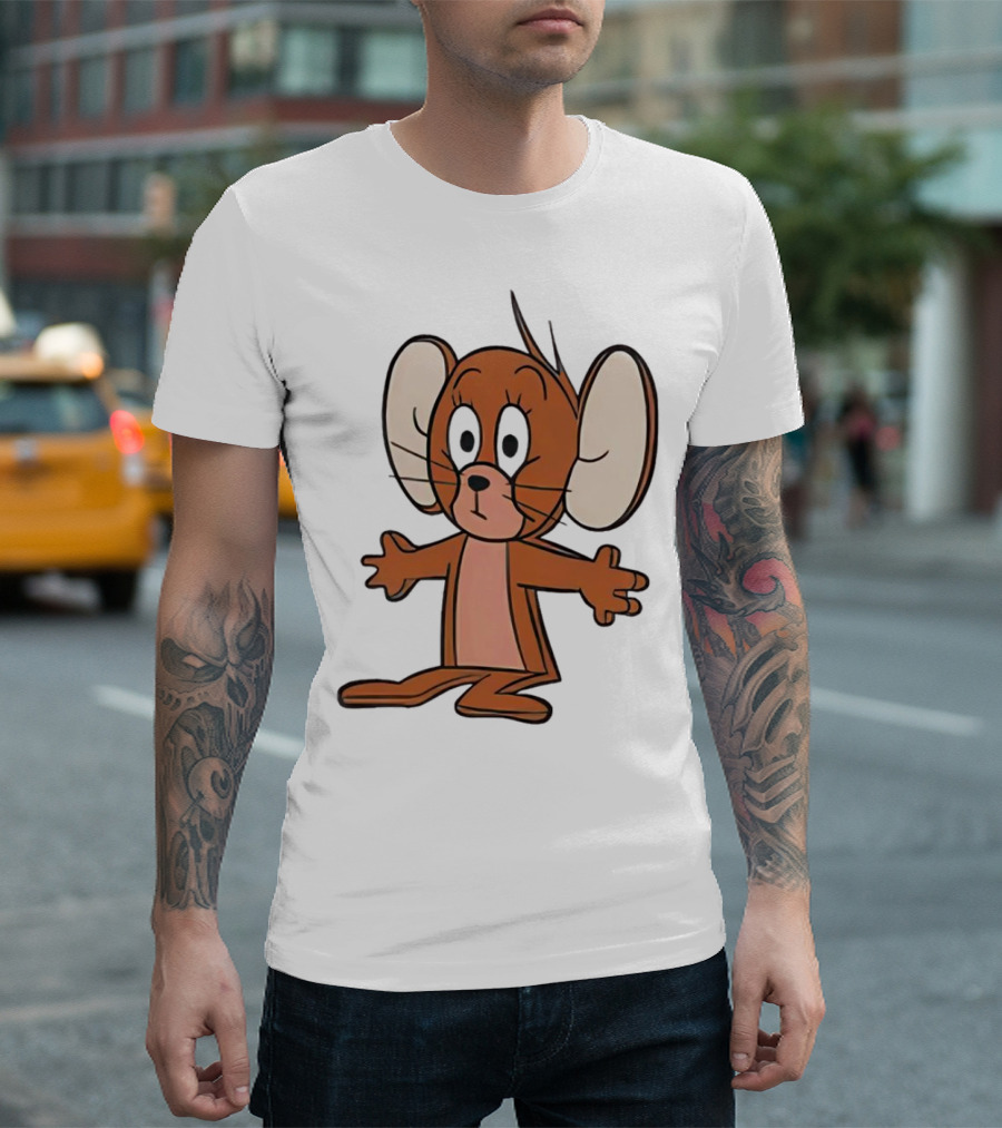 Hanna Barbera Tom and Jerry Jerry Iconic Character T-Shirt