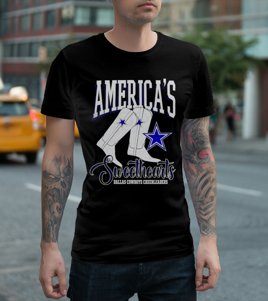 America's Sweethearts Dallas Cowboys Cheerleaders Boots T-Shirt