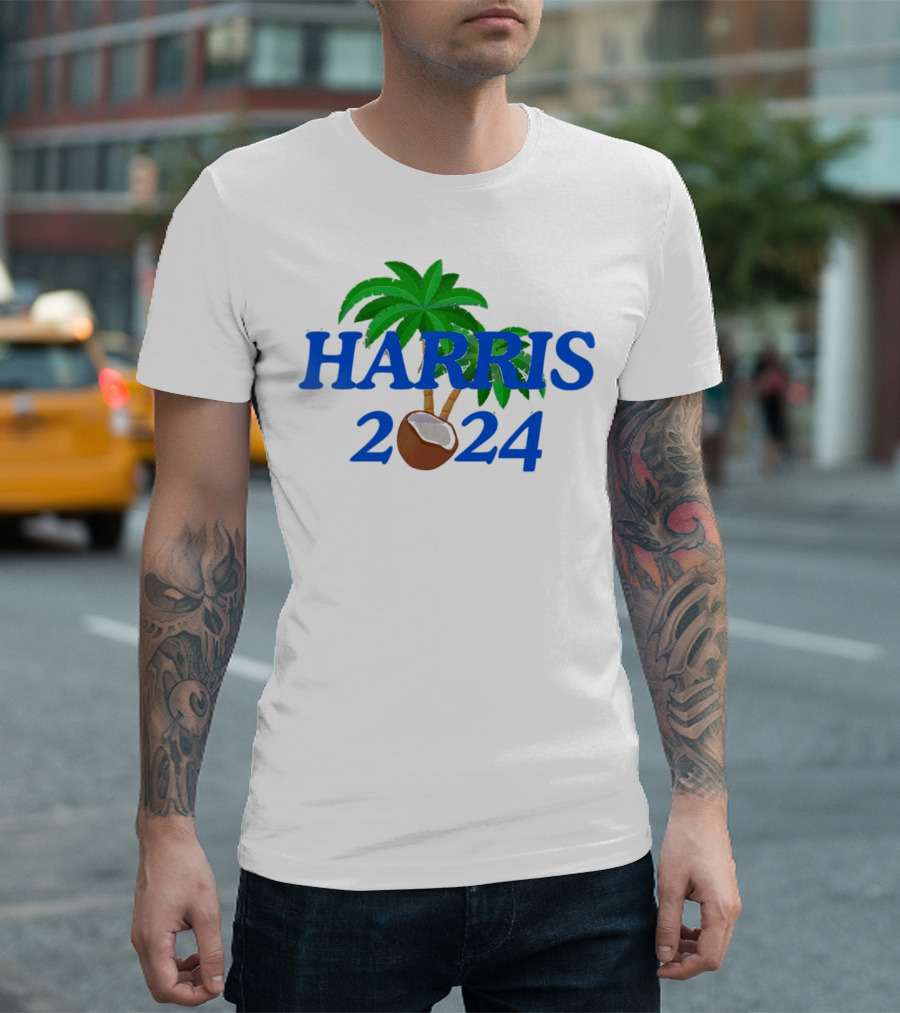 Harris 2024 Coconut Palm Tree T-Shirt