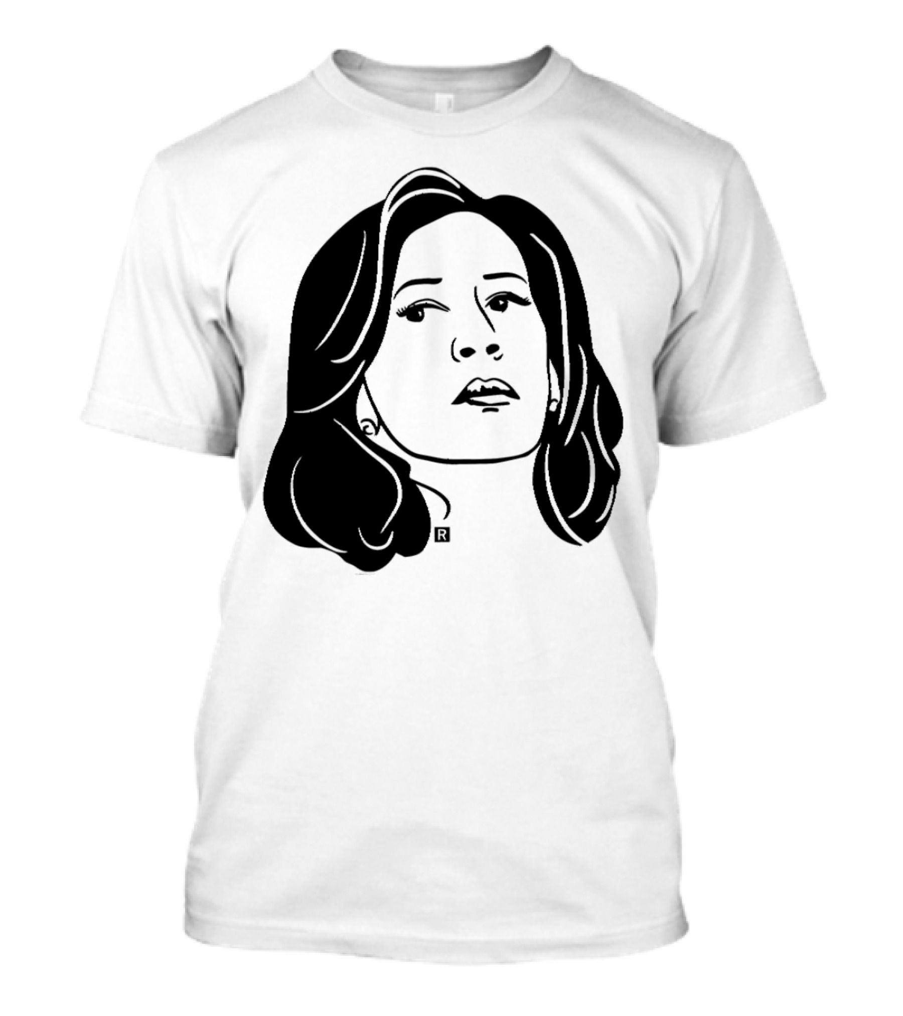 Kamala Harris Face Heavyweight Black T-Shirt