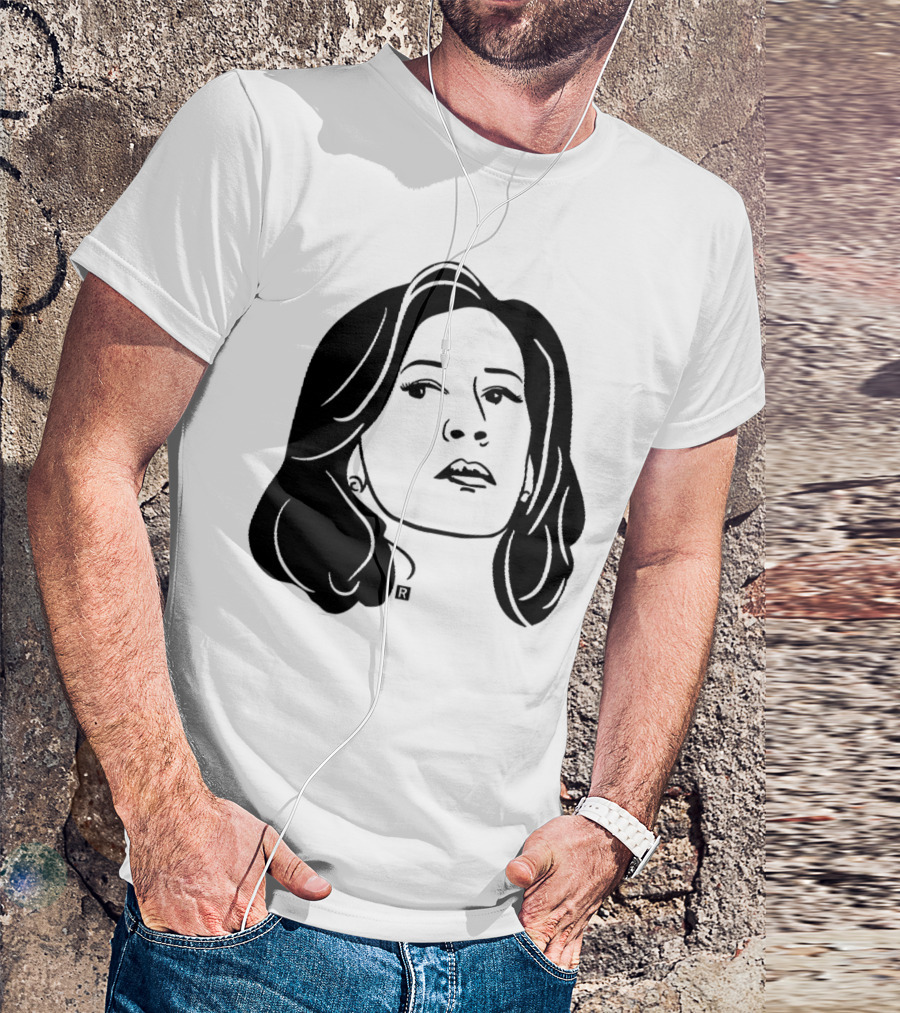Kamala Harris Face Heavyweight Black T-Shirt