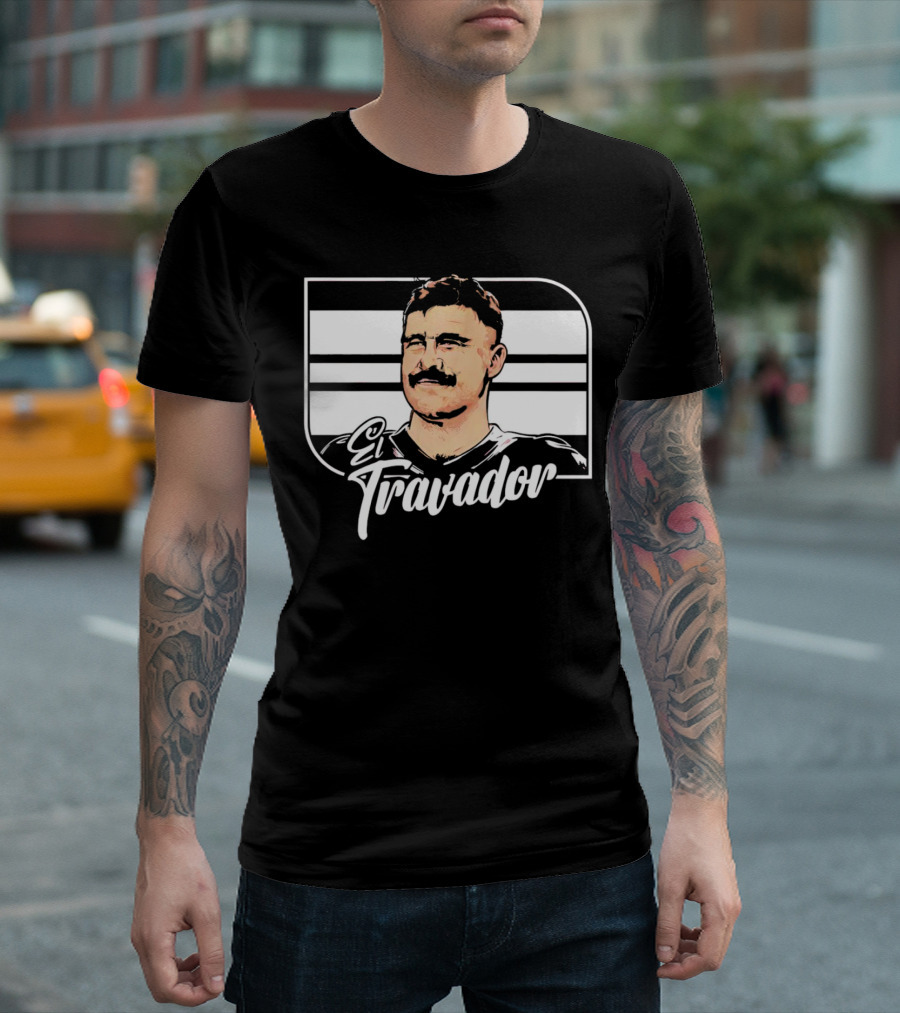 Travis Kelce El Travador NFL Football Player Caricature T-Shirt